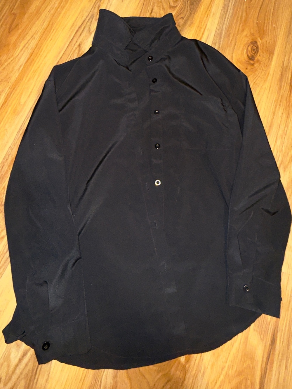 Men's Black Button-Up Shirt